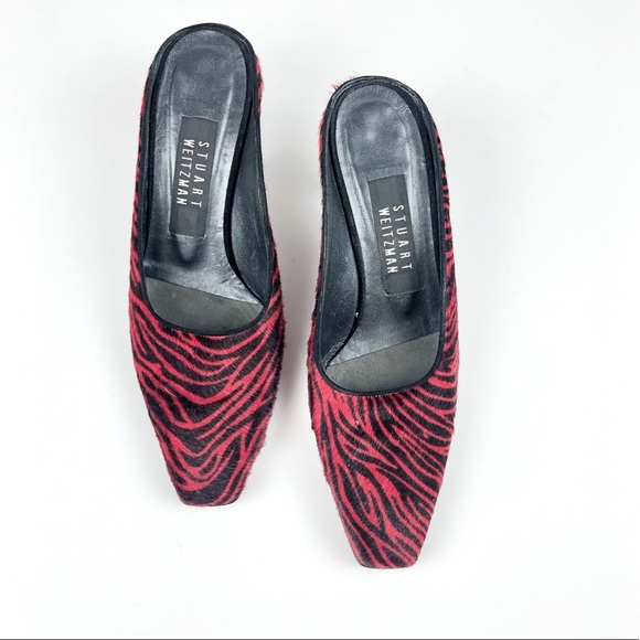 STUART WEITZMAN faux fur mule slides - Picture 3 of 7